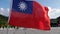 Taiwan Flag, Windy scene, Tourist place, Museum