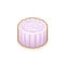 Taiwan moon cake taro paste dessert, Taiwanese traditional food isometric icon raster illustration