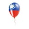 Taiwan, Republic Of China balloon with flag.