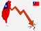 Taiwan Republic of China economic crisis vector