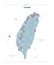 Taiwan vector map.