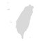 Taiwan vector map icon. Taiwan country map island region illustration