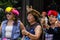 Taiwanese indigenous Thao Street Singers and Bands performing in Xuanguang Temple with traditional dress