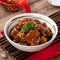 Taiwanese traditional food pork knuckle in a bowl for Chinese Lunar New Year meal