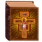 Taize book cross illustrations isolated