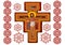 Taize cross for prayer illustrations