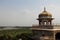 The taj mahal from Agra fort