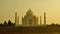 Taj Mahal Agra India timelapse sunset.