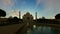Taj Mahal, beautiful sunrise, camera panning