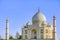 Taj Mahal, Blue sky, Travel to India