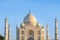 Taj Mahal, Blue sky, Travel to India