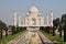 Taj Mahal is an ivory-white marble mausoleum