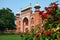 Taj Mahal main gate entrance - Darwaza-i-rauza. New wonder of the world. Architecture of India