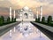 Taj Mahal mausoleum, Agra, India - 3D render