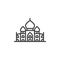 Taj Mahal palace line icon