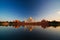 Taj Mahal reflected in river