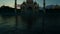Taj Mahal reflected in water against  beautiful timelapse sunrise