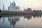 The Taj Mahal reflection at Sunset