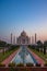 The Taj Mahal reflection in water