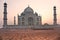 Taj Mahal at sunset, Agra, Uttar Pradesh, India.
