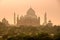 Taj Mahal at sunset, Agra, Uttar Pradesh, India.