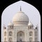 Taj Mahal viewed through the entrance archway, Agr