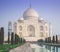 Taj Mahal violet sunrise in Agra India