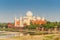 Taj Mahal and Yamuna River, Northern view of Taj Mahal, Agra, Uttar Pradesh, India