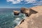 Tajao landscape, volcanic coastline in south Tenerife island.