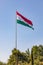 Tajik flag flying in Rudaki Park