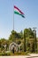 Tajik flag flying in Rudaki Park