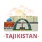 Tajikistan country design template Flat cartoon st