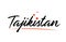 Tajikistan country typography word text for logo icon design