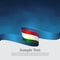 Tajikistan flag on blue white background. Cover for tajik business booklet. Wavy ribbon with the tajikistan flag. Vector banner