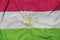 Tajikistan flag printed on a polyester nylon sportswear mesh fab
