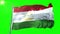 Tajikistan flag seamless looping 3D rendering video. Beautiful textile cloth fabric loop waving