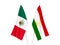 Tajikistan and Mexico flags