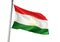 Tajikistan national flag waving isolated on white background realistic 3d illustration