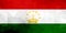 Tajikistan polygonal flag. Mosaic modern background. Geometric design