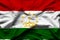 Tajikistan realistic flag illustration.