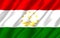 Tajikistan realistic flag illustration.