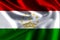 Tajikistan realistic flag illustration.