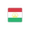 Tajikistan republic flag flat icon