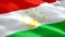 Tajikistan waving flag. National 3d Tajik flag waving. Sign of Tajikistan seamless loop animation. Tajik flag HD resolution Backgr