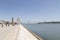 Tajo Estuary in Lisbon from the monument to the discoverers, Portugal, Europe