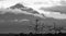 Tajumulco Volcano Guatemala Black and White