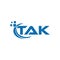 TAK letter logo design on whaite background. TAK creative initials letter logo concept. TAK letter design