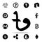 taka icon. Crepto currency icons universal set for web and mobile