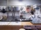 Takayama, Japan - April 15, 2018 : Japanese Ramen chef turn back