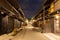 Takayama town in night at gifu japan.